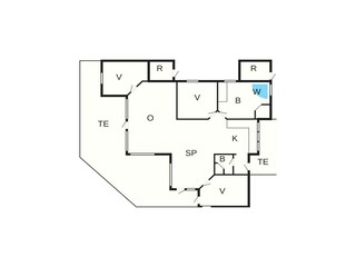 Casa de vacaciones Hals Plano de planta 48