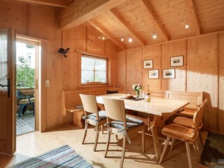 Gartenhäuschen -Sitzecke