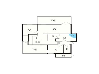 Casa de vacaciones Løkken Plano de planta 41