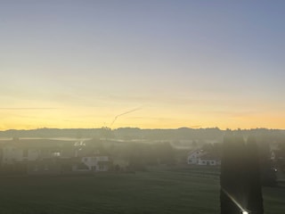 Ausblick Ferienwohnung in der Früh (Herbst)