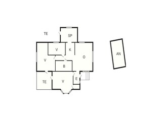 Vakantiehuis Bua Grondplan 27