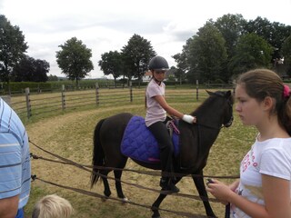 Pony riding.