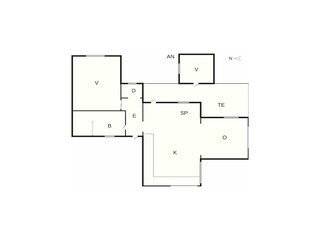 Vakantiehuis Løgstør Grondplan 12