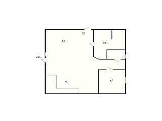 Vakantiehuis Ellös Grondplan 27
