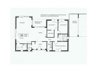 Grundriss Haus mit Doppelgarage