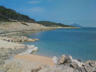 der Strand, kristallklares Meer