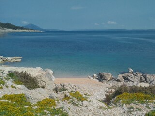 der Strand, kristallklares Meer