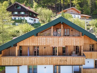 House view balconies facing the lake