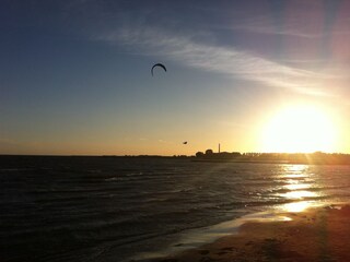 Kitesurfer an "unserem" Strand