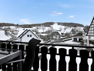 Aussicht vom Balkon