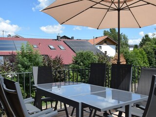 Terasse mit Blick zum Osten hin