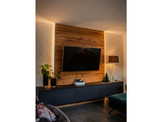 Wohnzimmer mit Küche