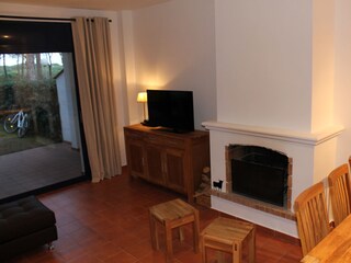 Offener Kamin, Satelliten-TV mit Blue-Ray-Player