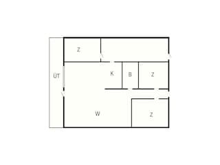 Vakantiehuis Juelsminde Grondplan 34