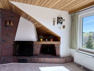 Haus Panoramablick - Ferienwohnung 1 Deko-Kamin
