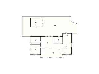 Vakantiehuis Laholm Grondplan 45