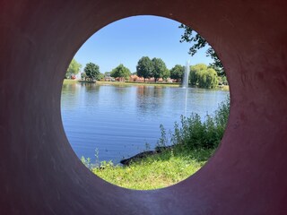 Blick auf den Schulsee in Twist