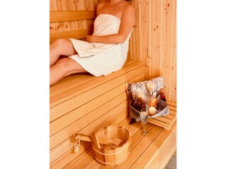 Wellness in der hauseigenen Sauna