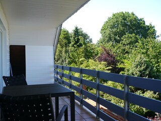 Balkon-Blick ins Grüne