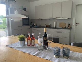 Blick in die Küche.