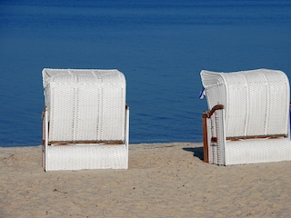 Strandkörbe  am Kurstrand (Foto Lühr Tanck)