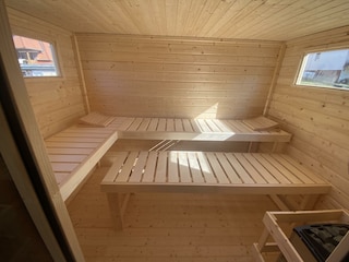 Sauna mit  verschiedenen Varianten