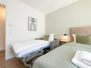 Schlafzimmer 1 mit Aufbettung für die 5. Person