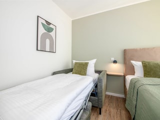 Schlafzimmer 1 mit Aufbettung für die 5. Person