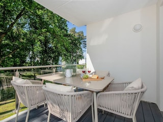 Balkon mit Blick ins Grüne