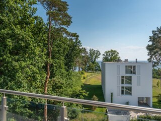 Ausblick vom Balkom im Wellnessbereich