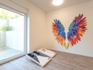 Freizeitbereich im Kellergeschoss des Hauses