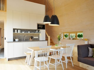 Küche und Essbereich