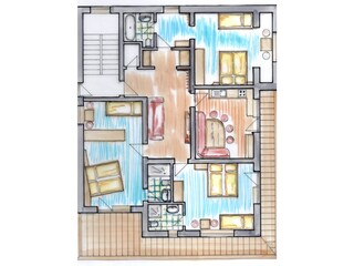 Appartamento Hippach Pianta del piano 21