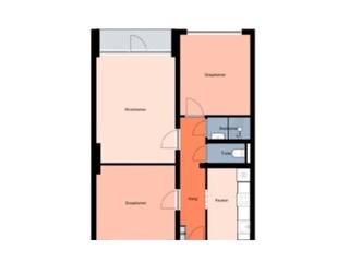 Casa de vacaciones Egmond aan Zee Plano de planta 33