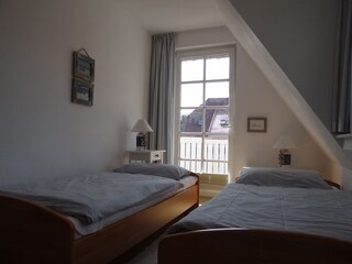 Schlafzimmer mit Einzelbetten