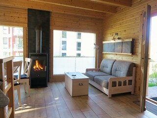 Wohnbereich mit Kamin