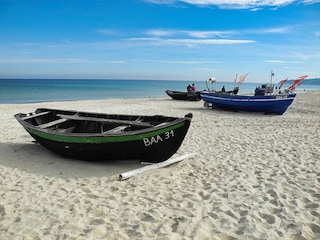 Fischerboote am Strand