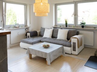 Wohnzimmer mit Schlafcouch