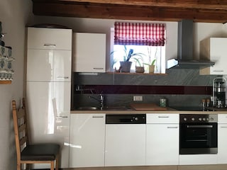 Küche im Appartement Obstgarten