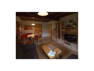 Wohnzimmer Ferienwohnung Sonnblick