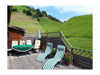 Terrasse vom Appartement 1