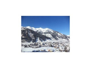 Blick vom Balkon im Winter