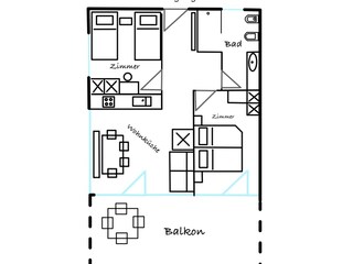 Ferienwohnung St. Martin in Thurn Grundriss 13