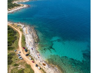 der Strand, kristallklares Meer