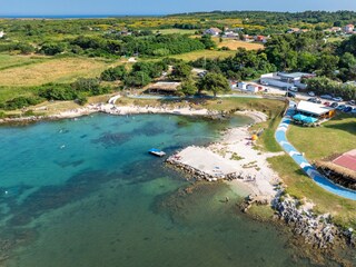 der Strand, kristallklares Meer