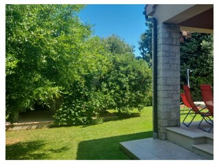 Garten, angenehme Terrasse