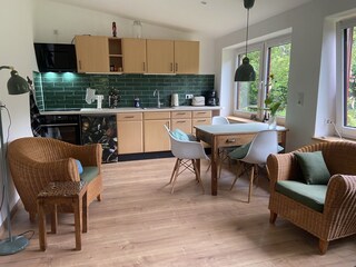 Cosy living-room-cum-kitchen on the ground floor