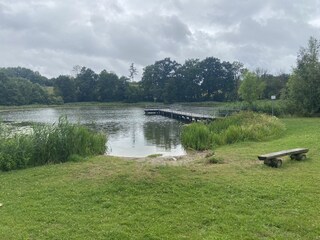 Schwimmen im Dröbel, Badesee im Dorf