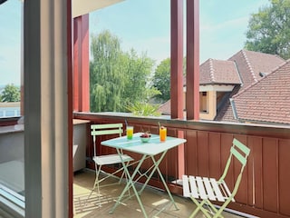 Sitzgelegenheit auf dem Balkon