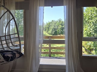 der Blick aus dem Wohnzimmer